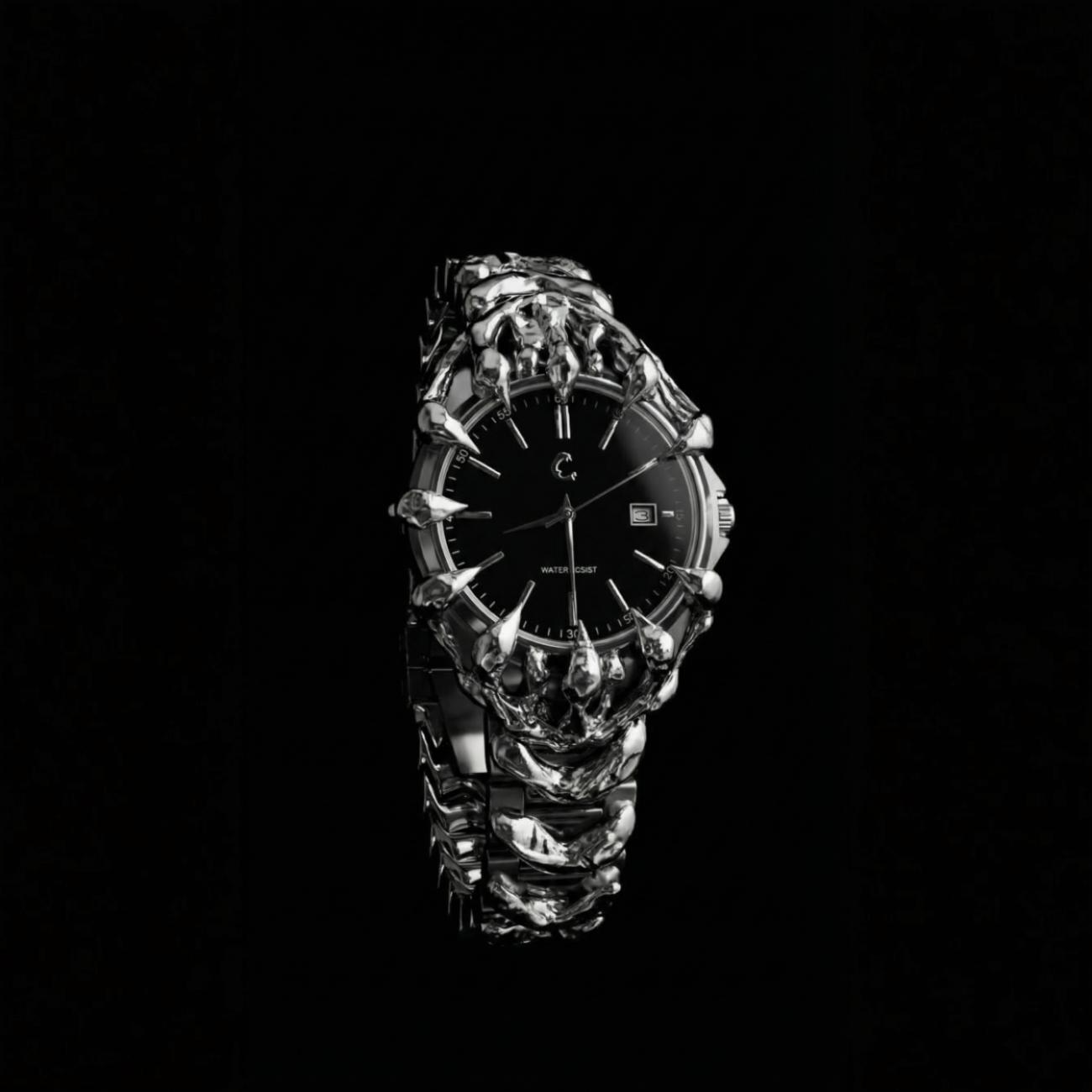 ABYSS - Curated Chrome Watch | Japan Quartz, 50m Water