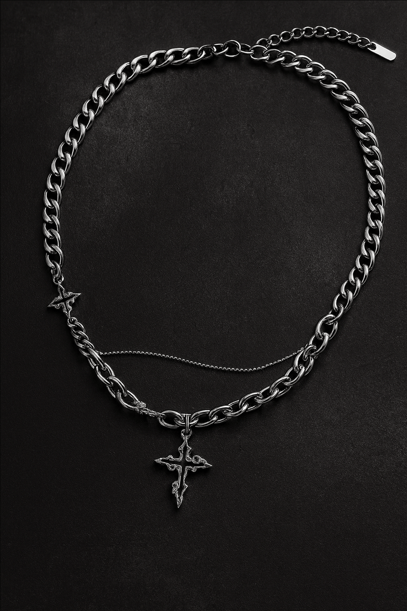 Midnight Crossfire Necklace