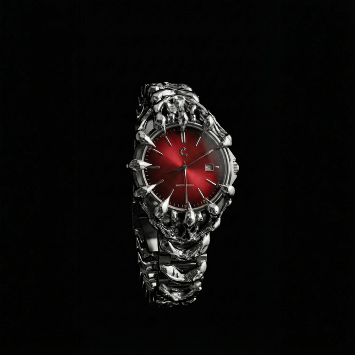 Blood Watch Design BLOODFANG - Chrome Watch | Chrome Design, Sapphire, Water-Resistant
