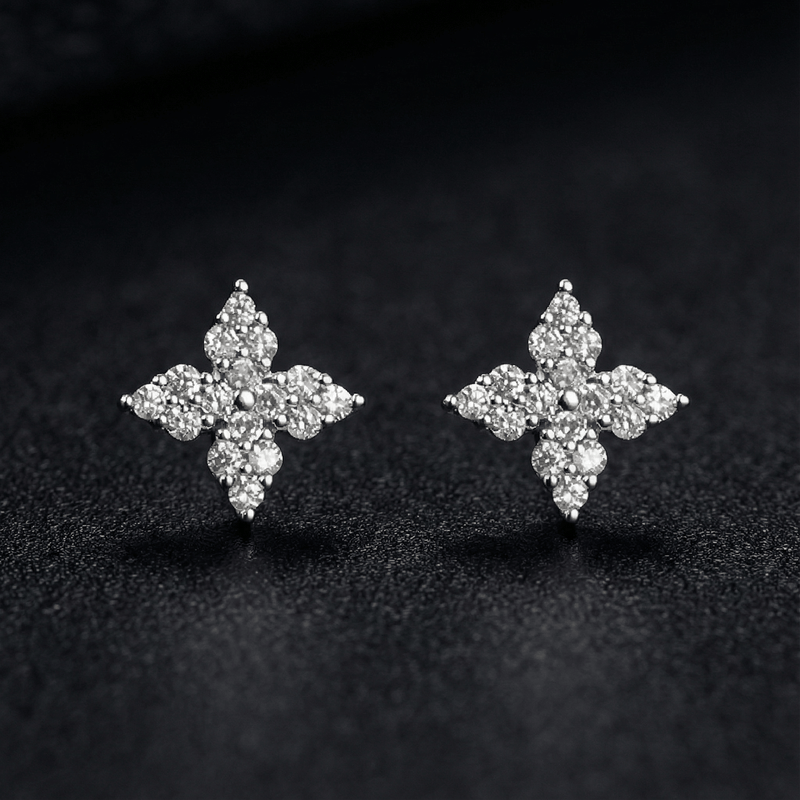 Stellar Cross Studs