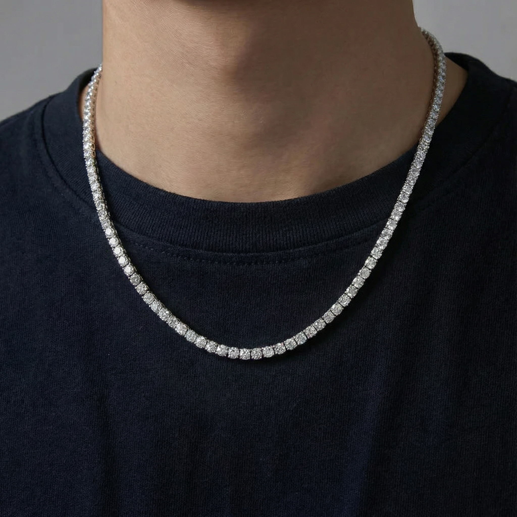 Premium Moissanite Tennis Necklace